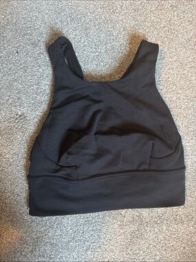 Lululemon Black high neck longline Sports Bra